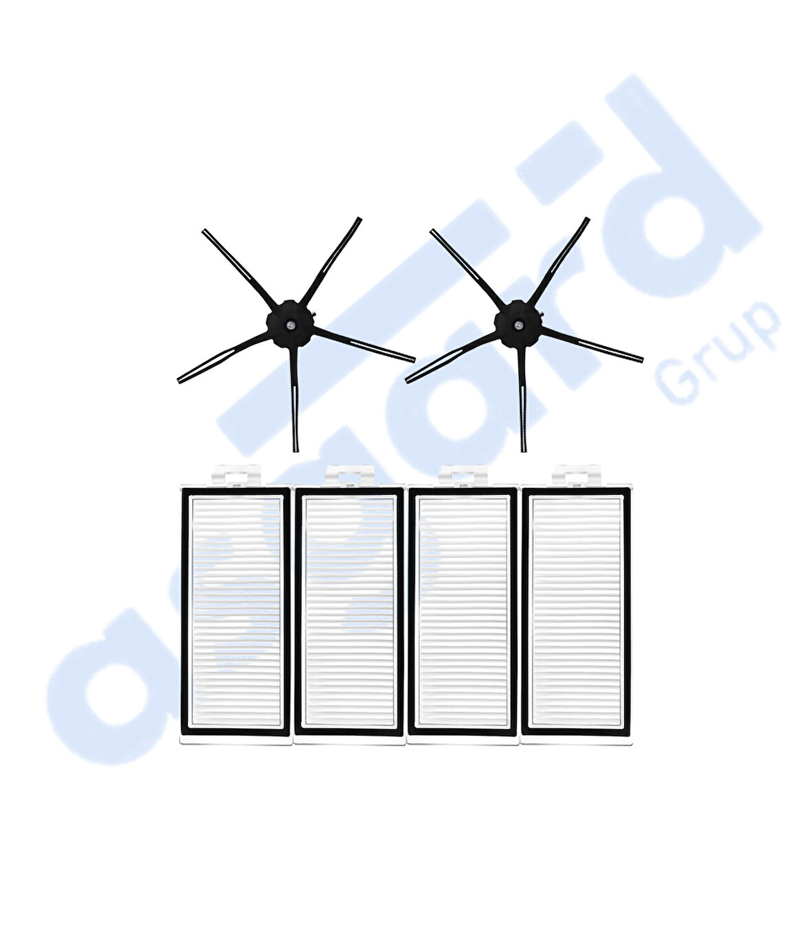 ROBOROCK Q7 , Q7+ , Q7 MAX , Q7 MAX+  Uyumlu 2 Yan Fırça 4 Filtre