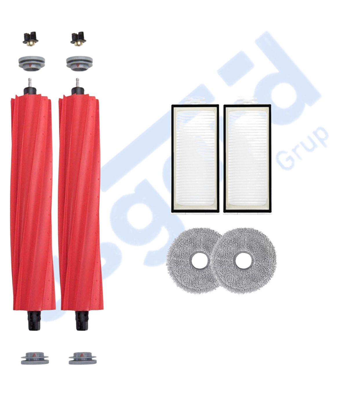 Roborock Q REVO PRO-S-MAXV Uyumlu 2 Ana Fırça 2 Filtre 2 Mop