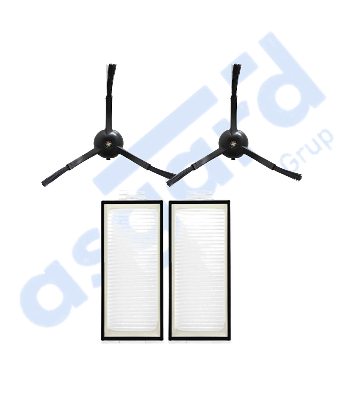 Roborock Q REVO PRO-S-MAXV Uyumlu 2 Yan Fırça 2 Filtre