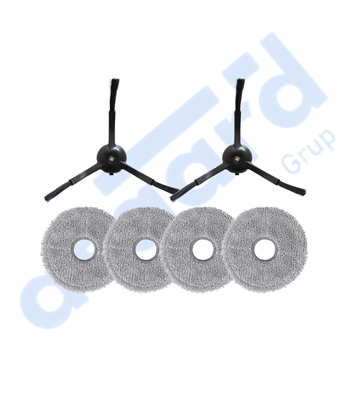 Roborock Q REVO PRO-S-MAXV Uyumlu 2 Yan Fırça 4 Mop