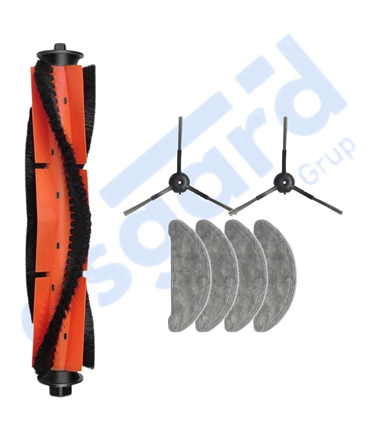 Roidmi Eve - Eve Plus Uyumlu 1 Ana Fırça 2 Yan Fırça 4 Mop