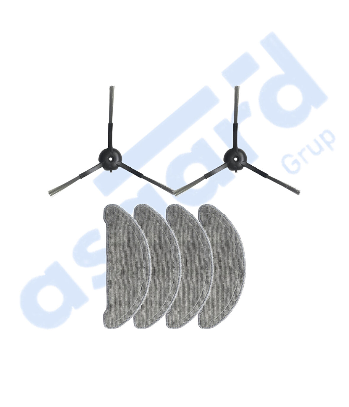 Roidmi Eve - Eve Plus Uyumlu 2 Yan Fırça 4 Mop