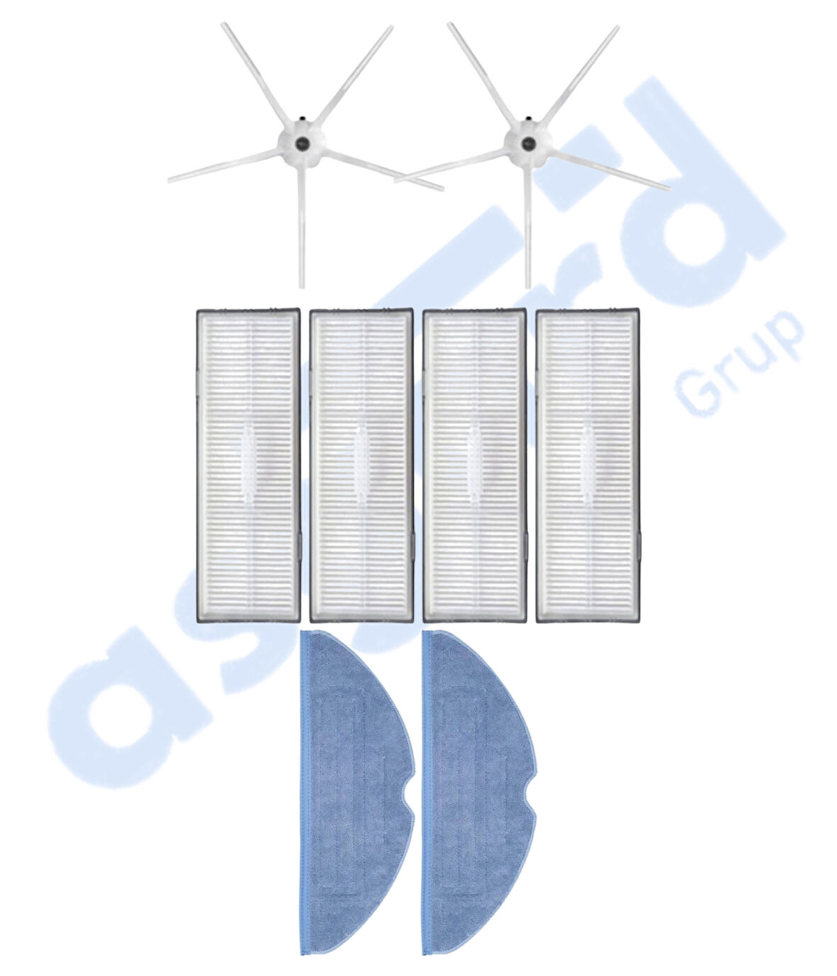 ROBOROCK S7 ( PLUS- MAXV-MAXV ULTRA- PRO ULTRA ) UYUMLU 2 Yan Fırça 4 Filtre 2 Mop