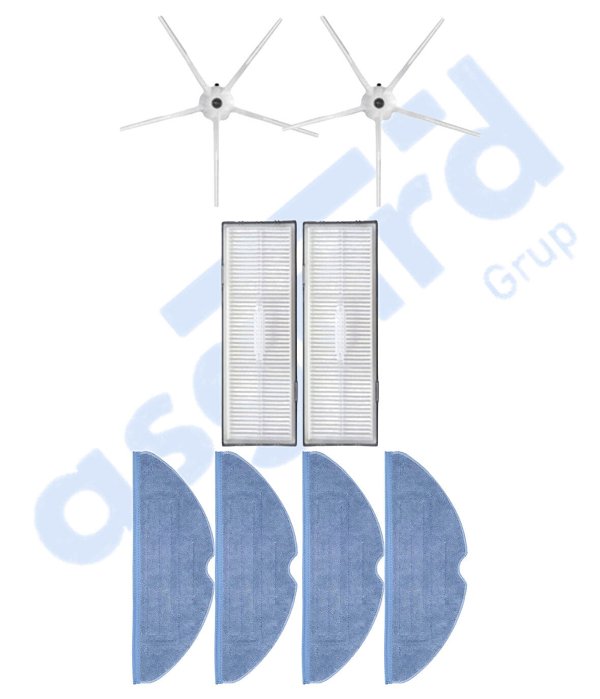 ROBOROCK S7 ( PLUS- MAXV-MAXV ULTRA- PRO ULTRA ) UYUMLU 2 Yan Fırça 2 Filtre 4 Mop