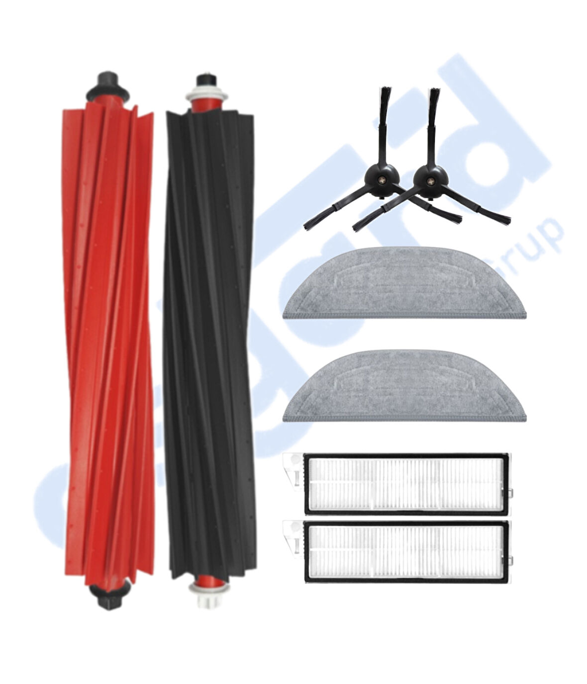 ROBOROCK S8 MaxV Ultra Uyumlu  1 Ana Fırça 2 Yan Fırça 2 Filtre 2 Mop