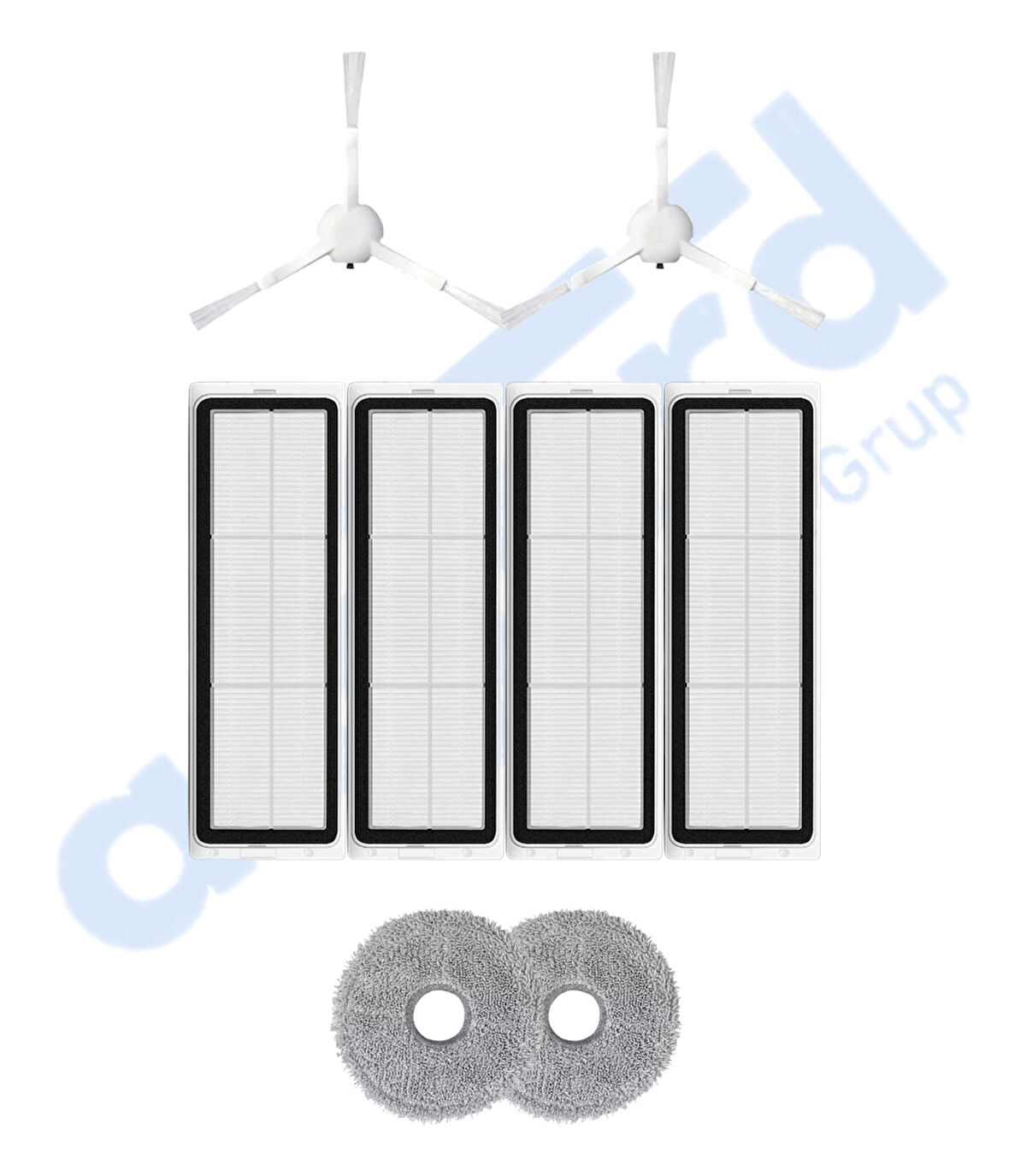 XİAOMİ S10+ , S20+ , X10+ , X20+ Uyumlu 2 Yan Fırça 4 Filtre 2 Mop