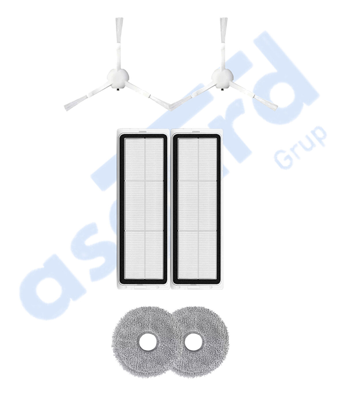 XİAOMİ S10+ , S20+ , X10+ , X20+ Uyumlu 2 Yan Fırça 2 Filtre 2 Mop