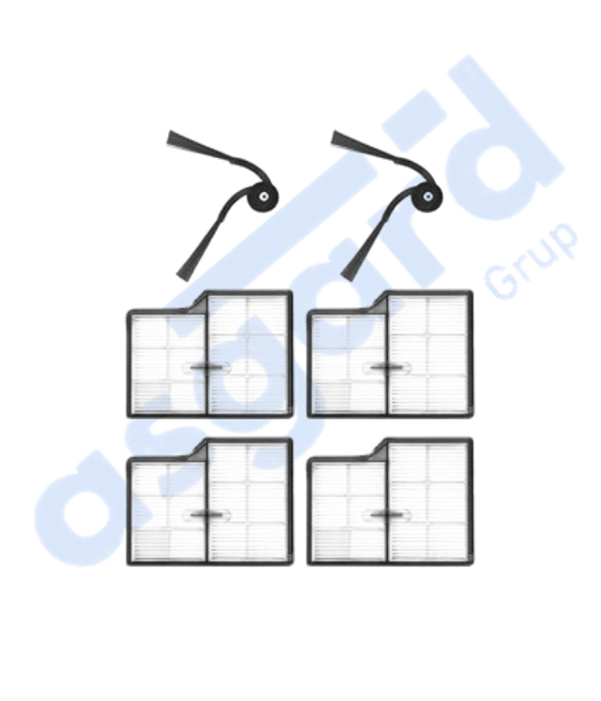 Roborock Saros 10- Saros 10R Uyumlu 2 Yan Fırça 4 Filtre
