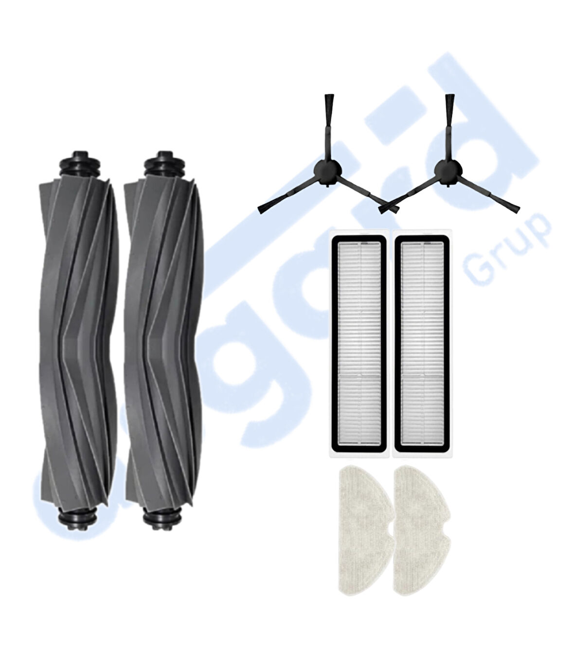 DREAME D10S, D10S PRO, D9 MAX GEN 2 UYUMLU 2 Ana Fırça 2 Yan Fırça 2 Filtre 2 Mop