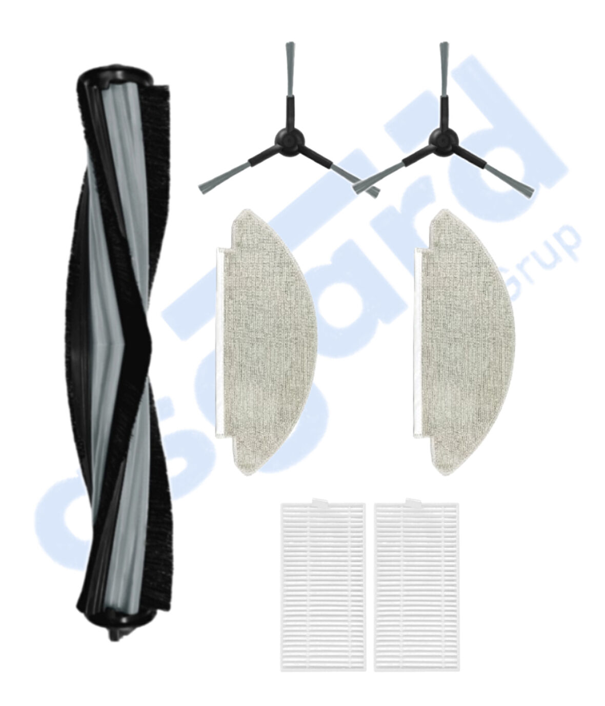 VİOMİ V5 – V5 PRO – ALPHA 2 PRO Uyumlu 1 Ana Fırça 2 Yan Fırça 2 Filtre 2 Mop