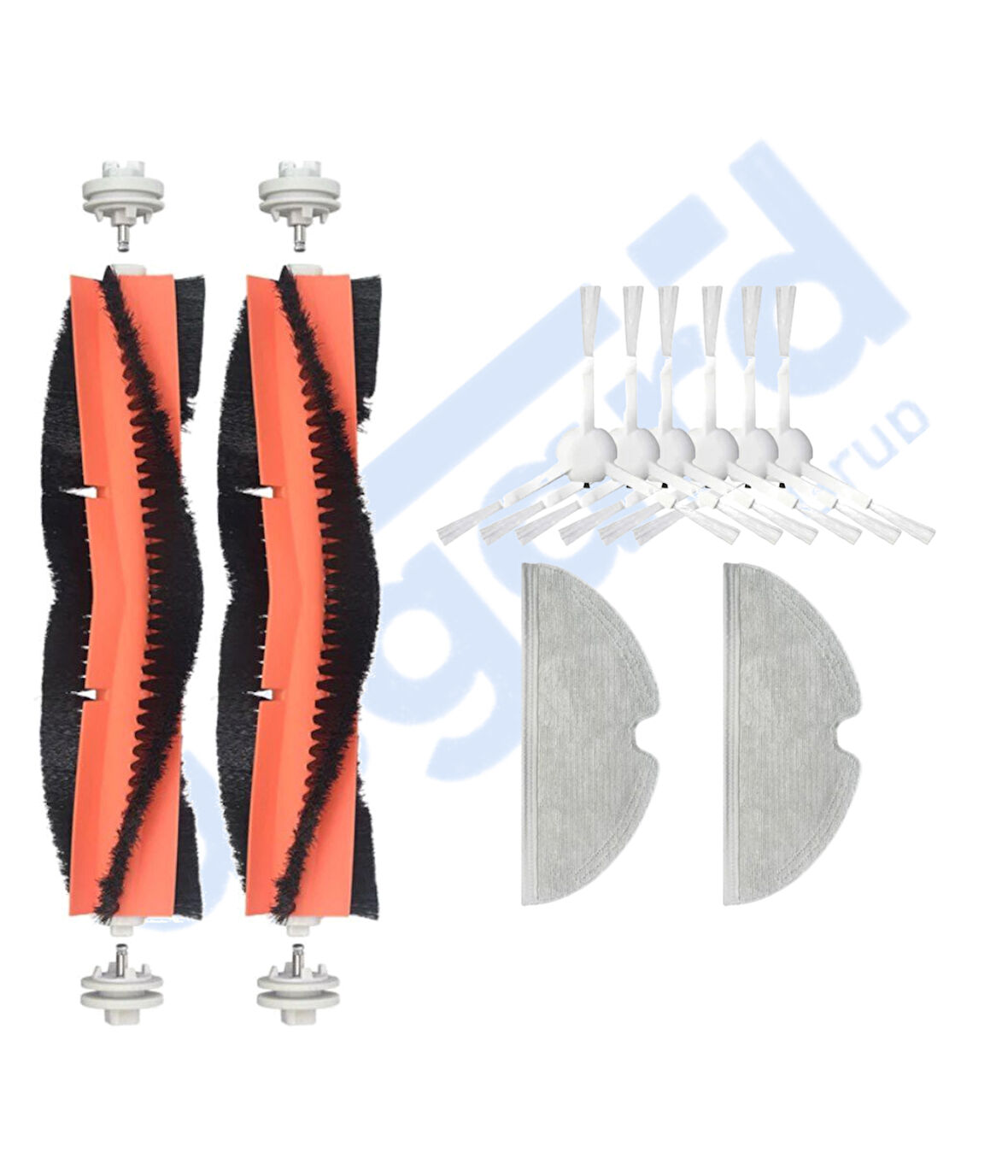 Dreame F9 - Z10 Pro Uyumlu 2 Ana Fırça 6 Yan Fırça 2 Mop