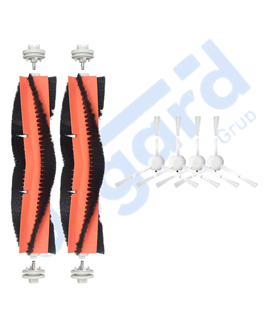 Dreame F9 - Z10 Pro Uyumlu 2 Ana Fırça 4 Yan Fırça