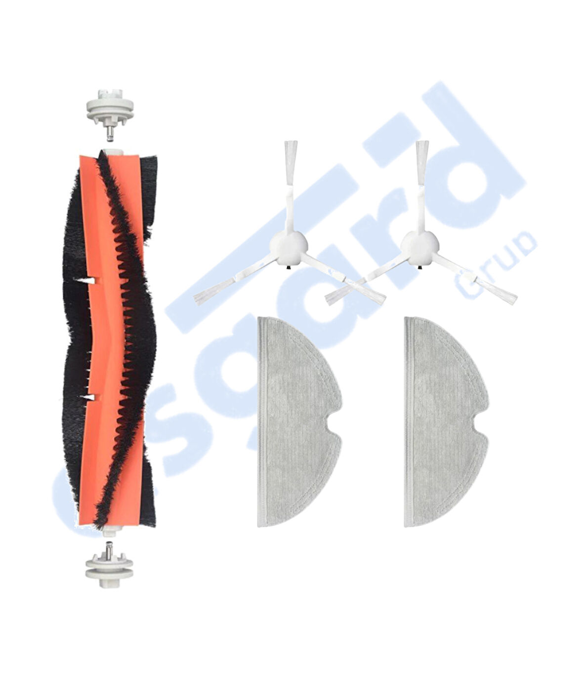 Dreame F9 - Z10 Pro Uyumlu 1 Ana Fırça 2 Yan Fırça 2 Mop