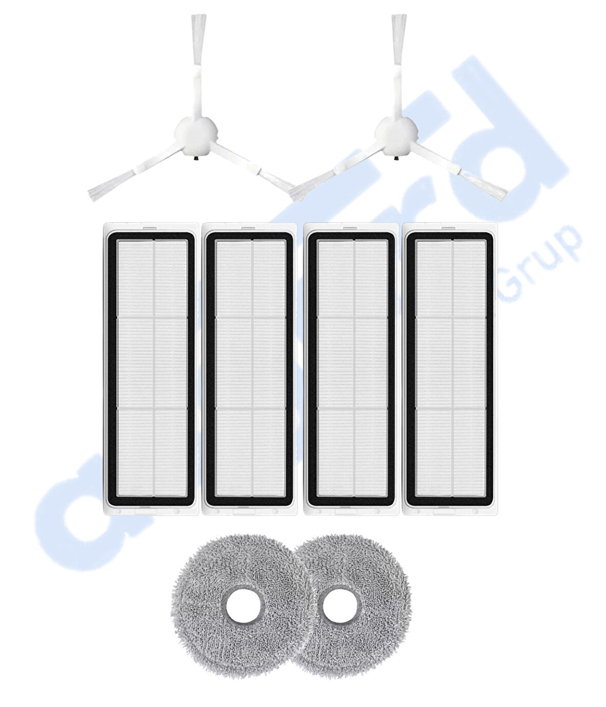 Dreame L10 S ULTRA , L10 ULTRA, L10 PRİME Uyumlu 2 Yan Fırça 4 Filtre 2 Mop