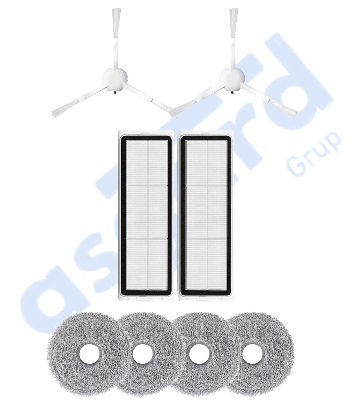 Dreame L10 S ULTRA , L10 ULTRA, L10 PRİME Uyumlu 2 Yan Fırça 2 Filtre 4 Mop