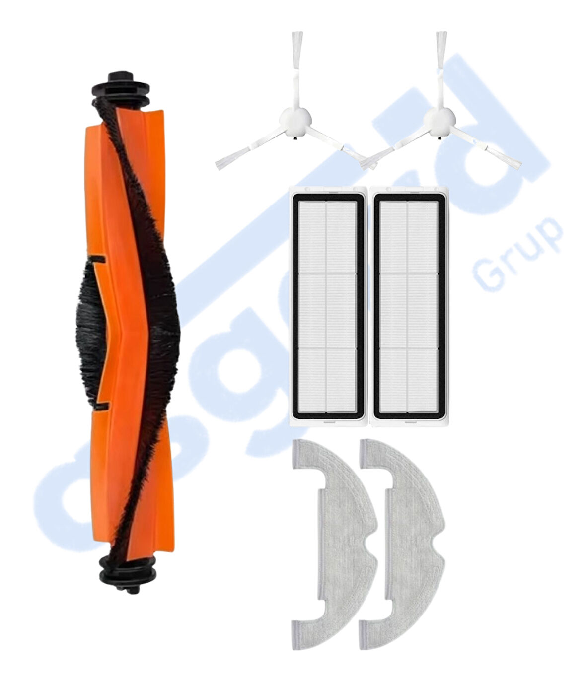 DREAME D10 PLUS – D10S PLUS – D10 PLUS GEN 2 UYUMLU 1 Ana Fırça 2 Yan Fırça 2 Filtre 2 Mop