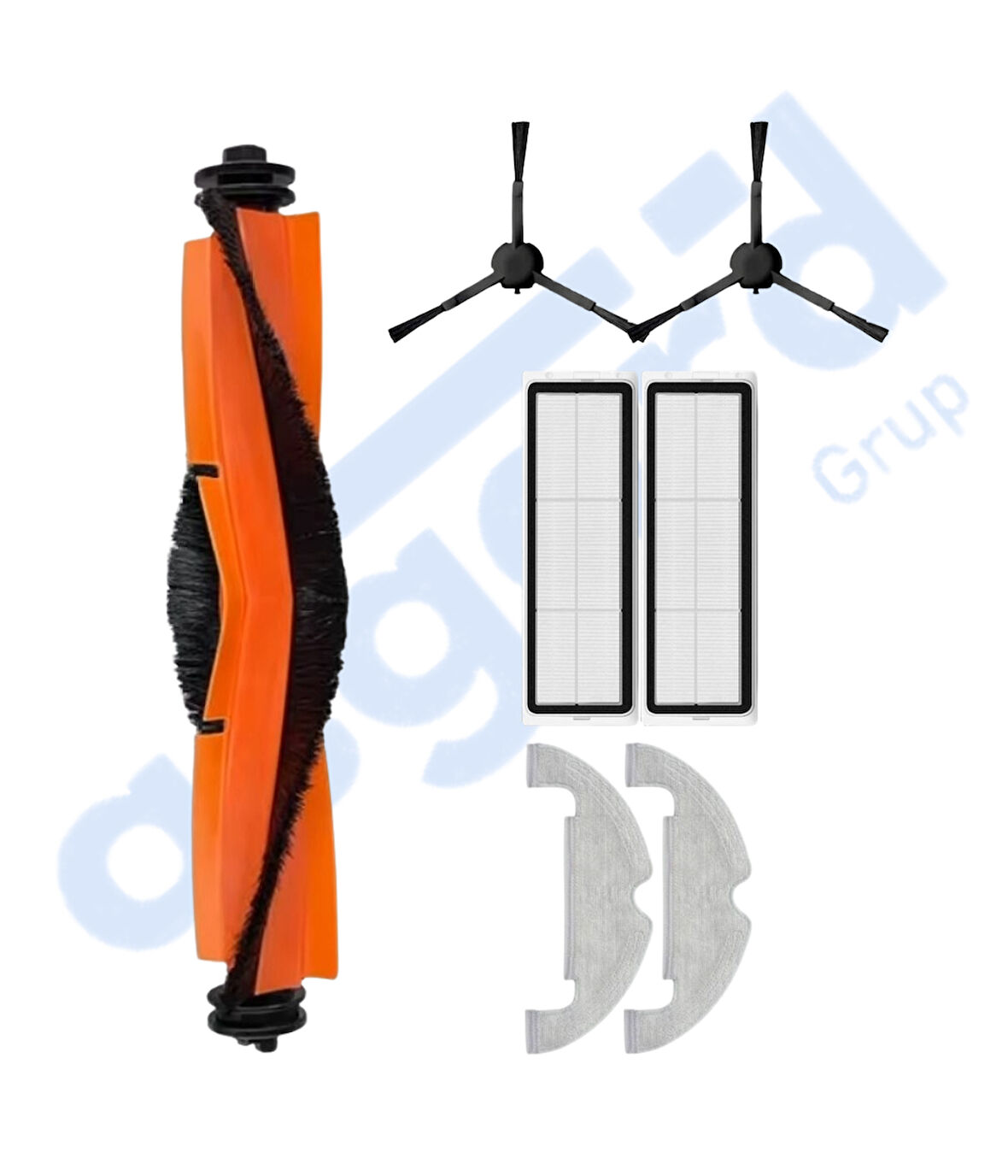 DREAME D10 PLUS – D10S PLUS – D10 PLUS GEN 2 UYUMLU 1 Ana Fırça 2 Yan Fırça 2 Filtre 2 Mop