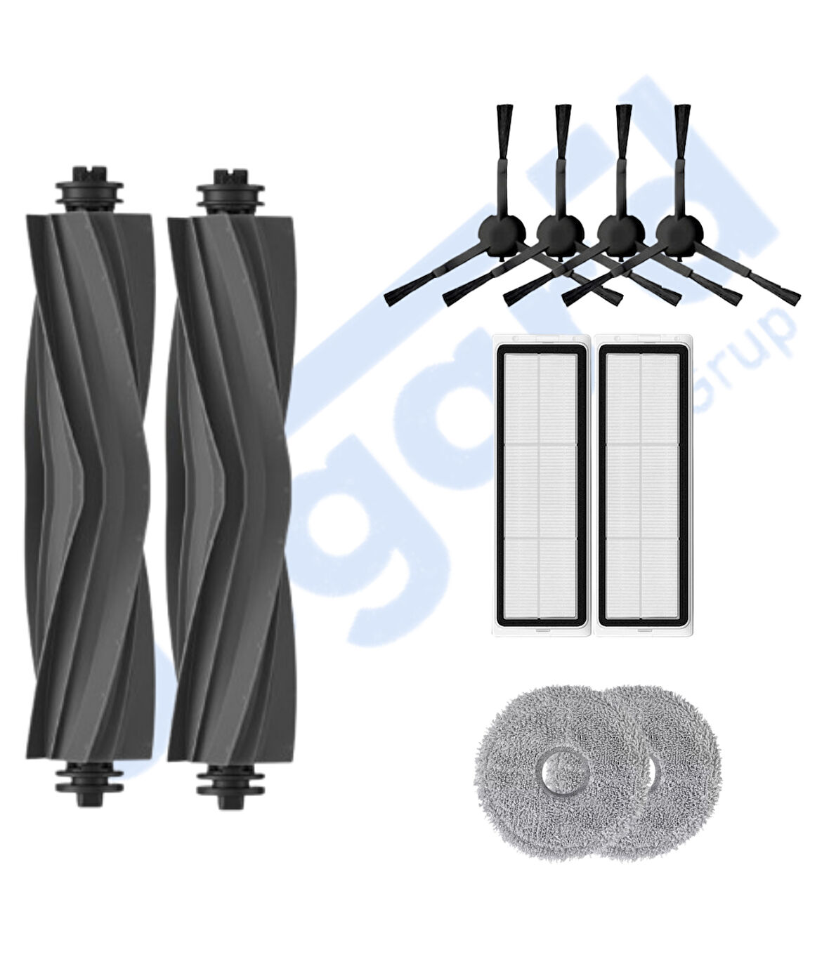 DREAME L20 ULTRA UYUMLU 2 Ana Fırça 4 Yan Fırça 2 Filtre 2 Mop