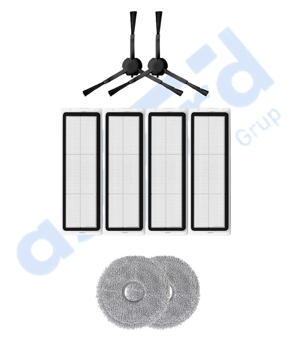 DREAME L20 ULTRA UYUMLU 2 Yan Fırça 4 Filtre 2 Mop