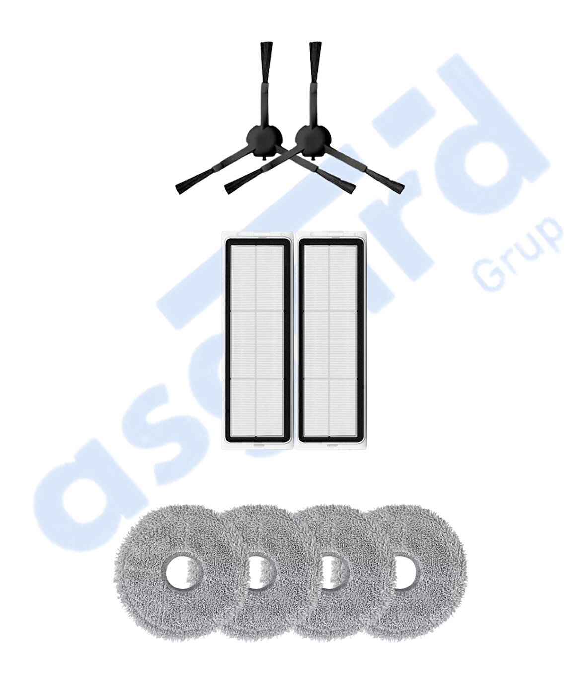 DREAME X20 MAX-X20 PRO UYUMLU 2 Yan Fırça 2 Filtre 4 Mop