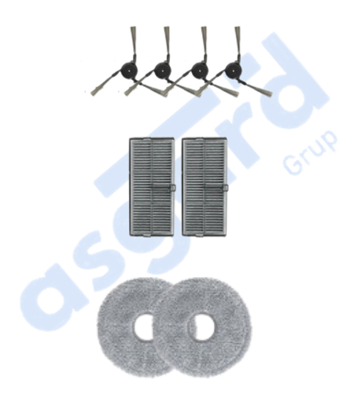 Dreame X40 MASTER-X40 ULTRA-L40 ULTRA UYUMLU 4 Yan Fırça 2 Filtre 2 Mop