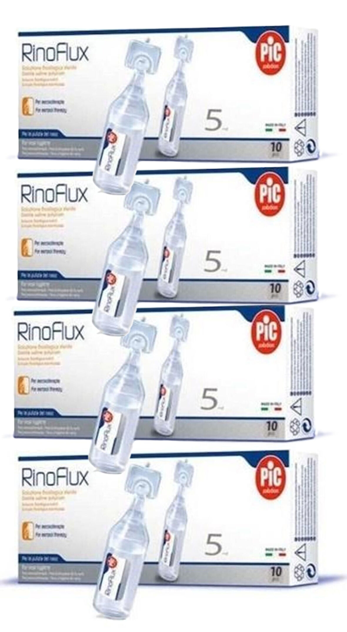4 KUTU PIC SOLUTION PİC RİNOFLUX SERUM FİZYOLOJİK 5 ml x 10 Adet