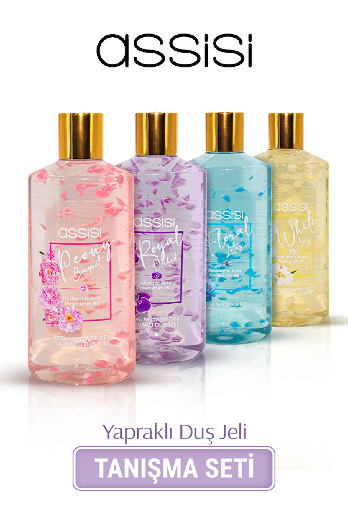 Assisi Hyaluronic Acid & Provitamin B5 Nemlendirici Yapraklı Duş Jeli 500 ml - Tanışma Paketi