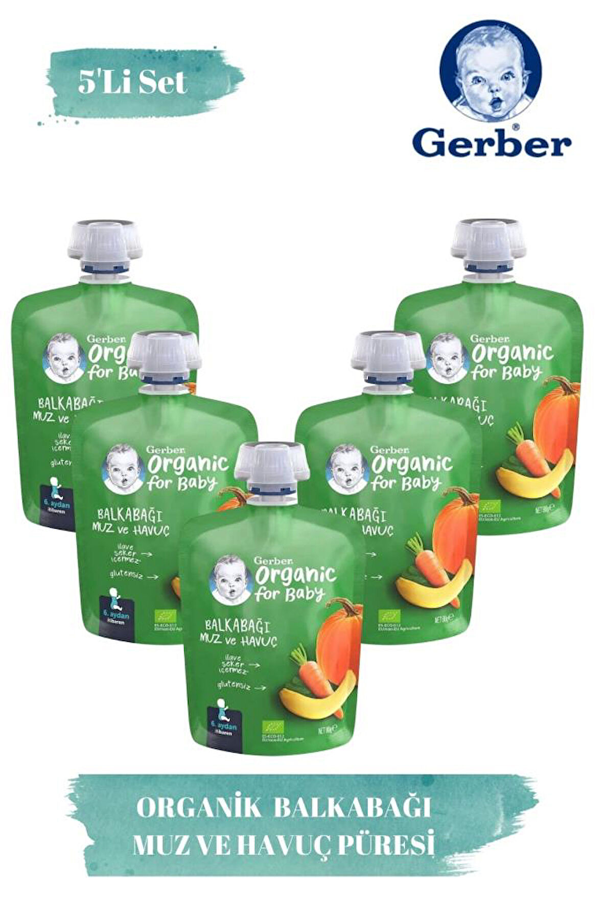 Gerber Organik muzlu Ve Havuçlu Balkabağı 