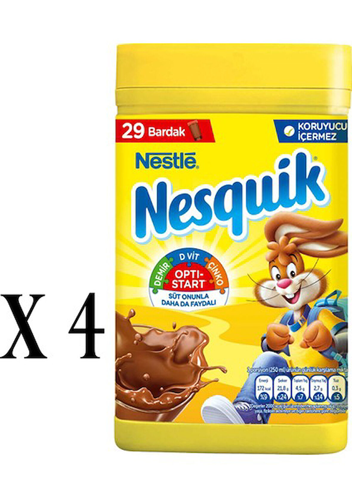 Nestle Nesquik Çikolatalı Toz Içecek 420 gr x4