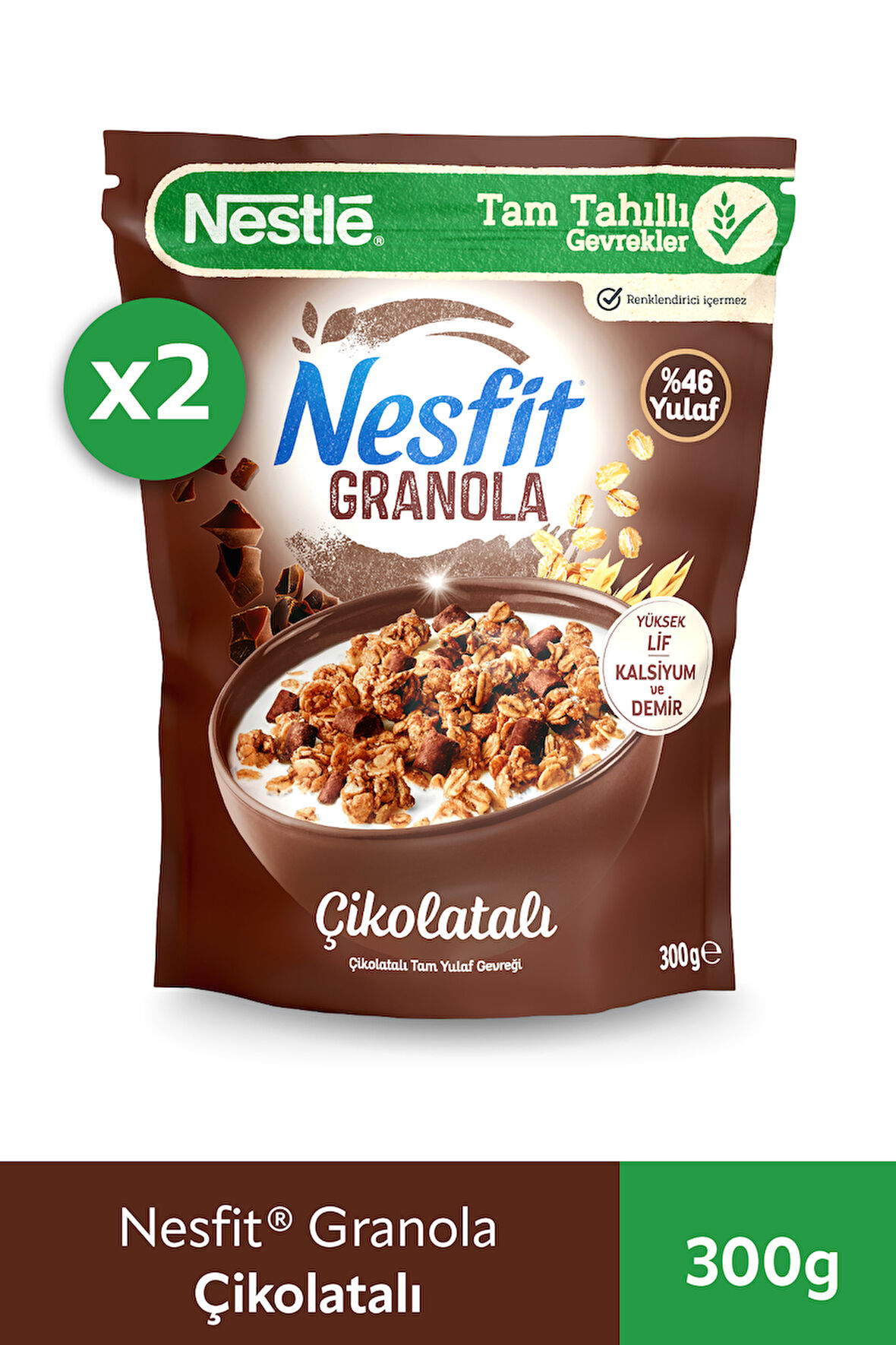 Nesfit Granola 300gr Çikolata x 2