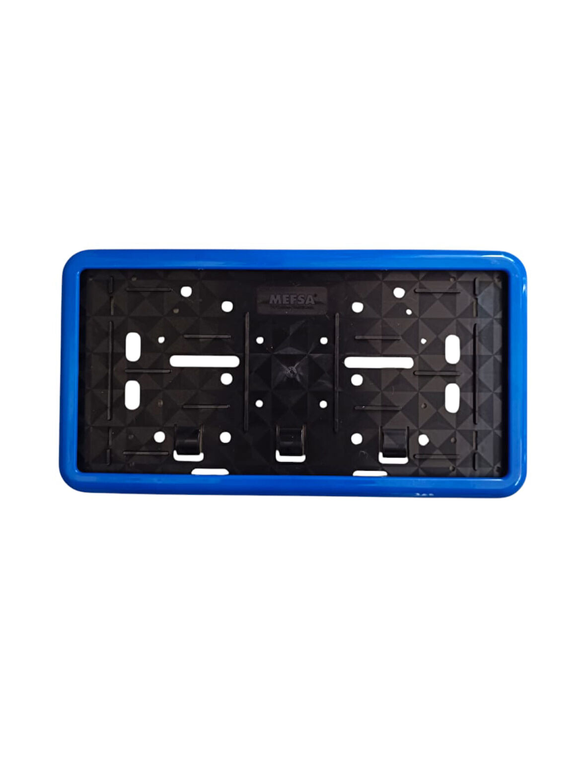 Çerçeveli Dikdörtgen  Plakalık Plaka Altlığı Mavi 32X17cm 1 Adet
