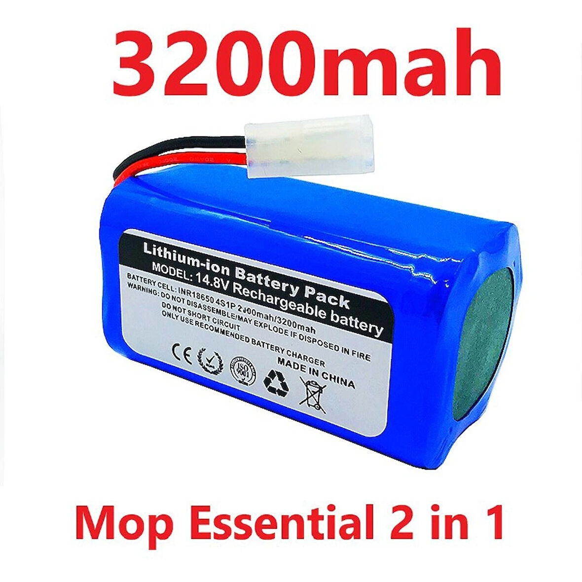 Lioniq Xiaomi Mop G1 2in1 Essential 3200 Mah Robot Süpürge Batarya H18650ch-4s1p Mjstg﻿1