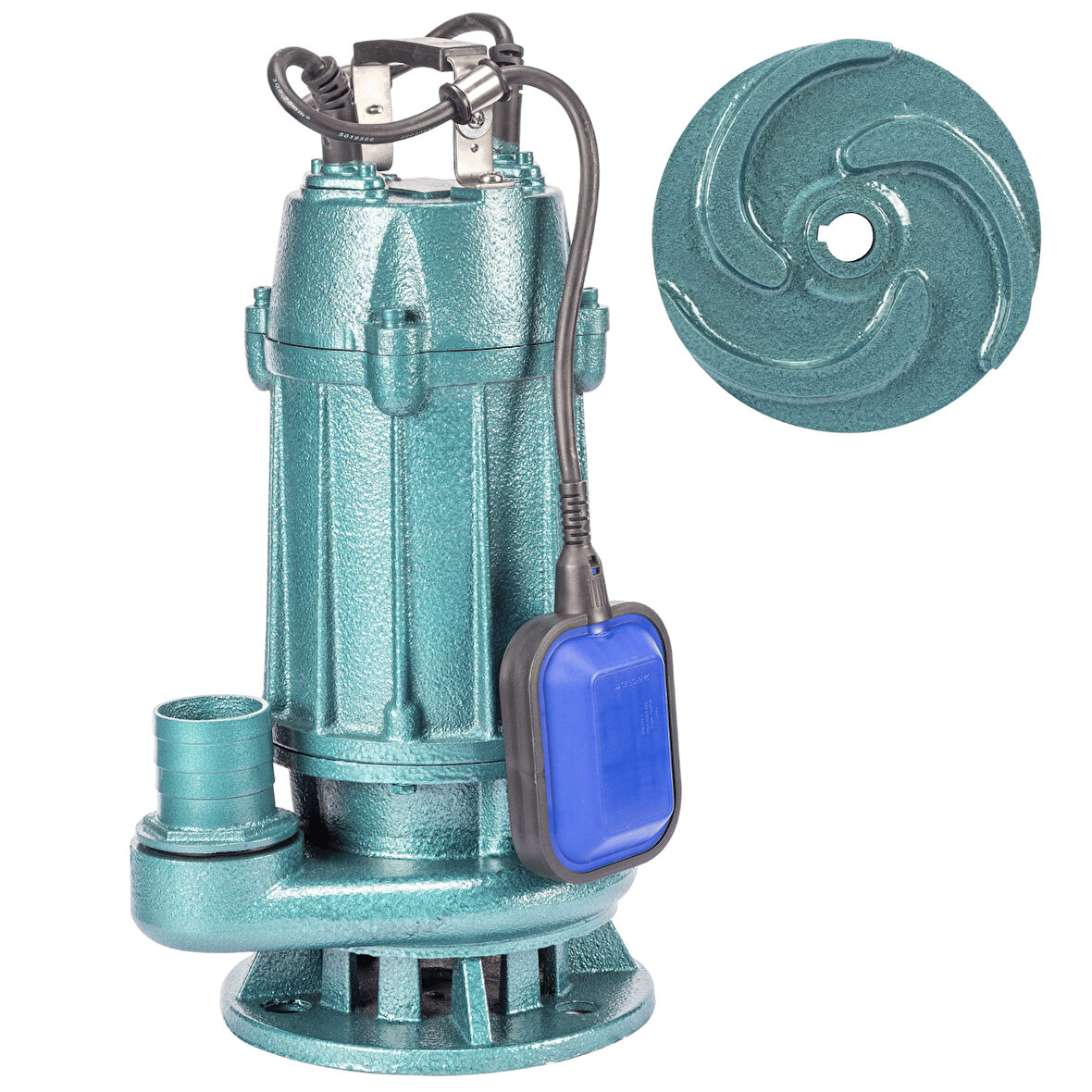 Varan WQD 5-15-0.75F Açık Çarklı Foseptik Dalgıç Pompa 1 HP/ 0.75 kW, Monofaze 220 V, 15 Mss, 20 m3/h