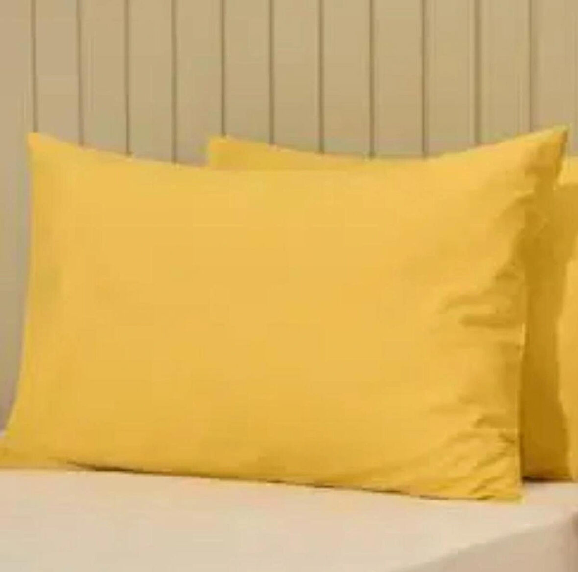 %100 Cotton (PAMUK) Sarı100x200 30 Cm Fitted (LASTİKLİ) Tek Kişilik Çarşaf Bed Sheett