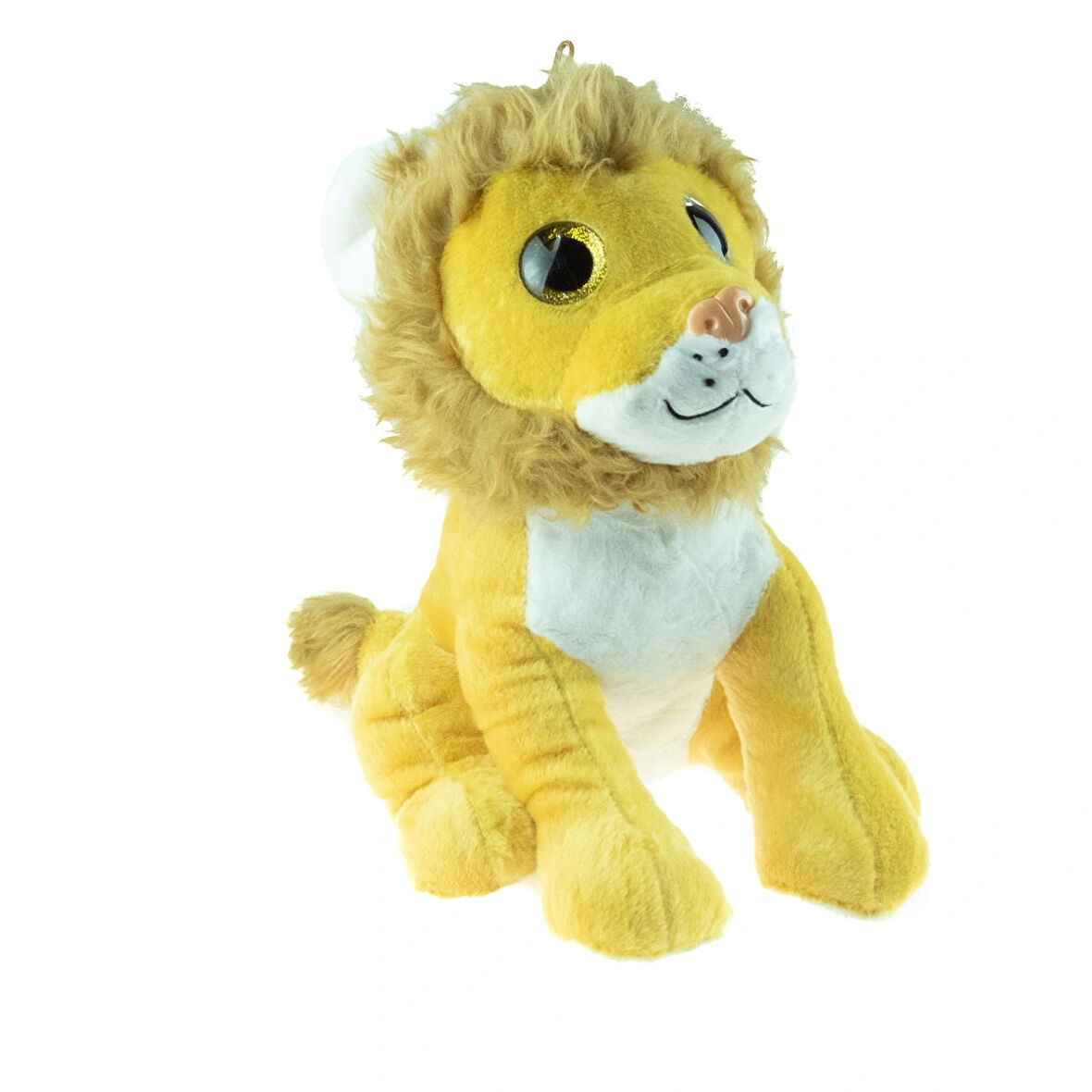 Peluş Aslan Erkek Aslan Sevimli Oturan Aslan 45 Cm