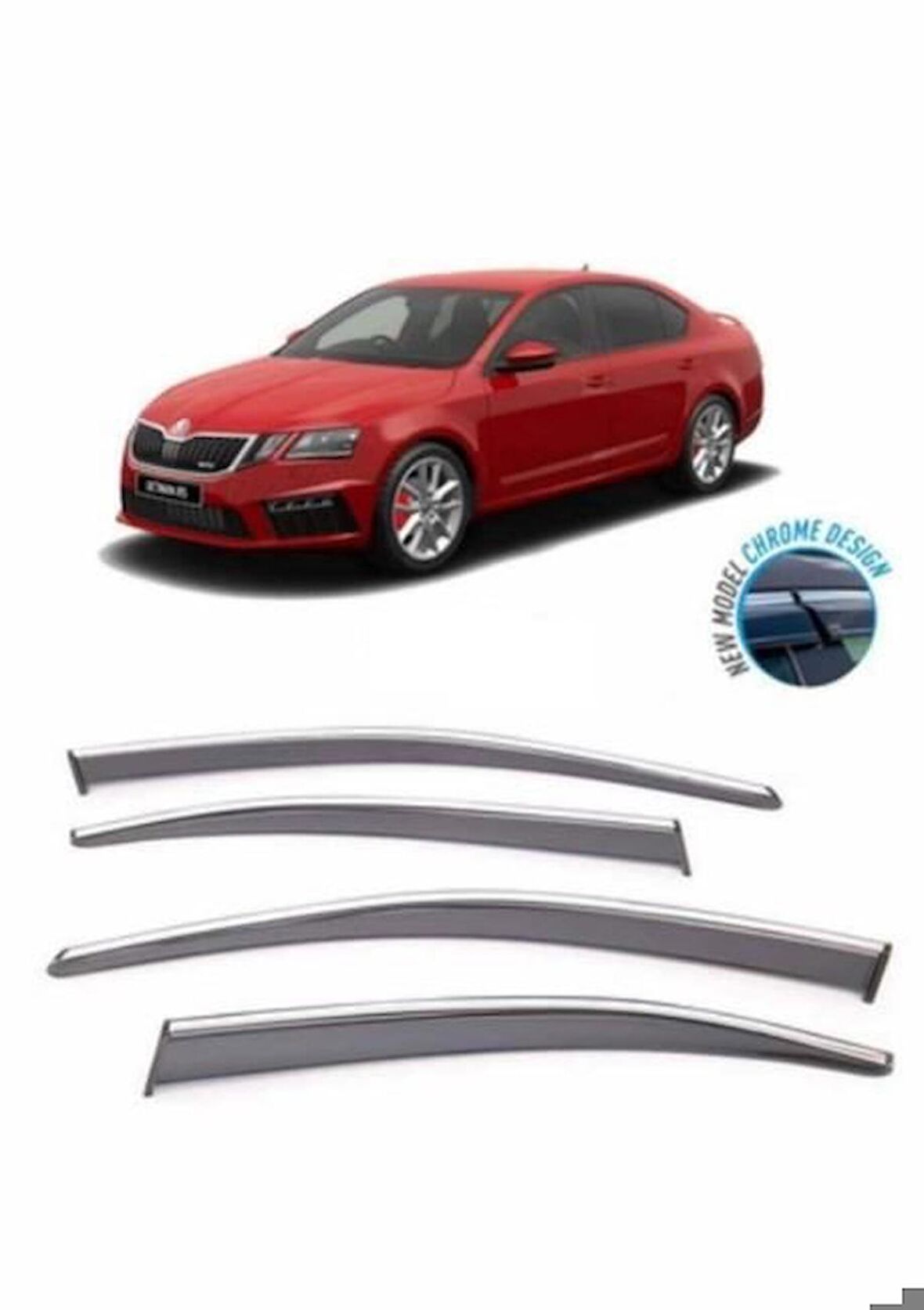 Skoda Octavia Kromlu Cam Rüzgarlığı 2013-2019 arası Sunplex