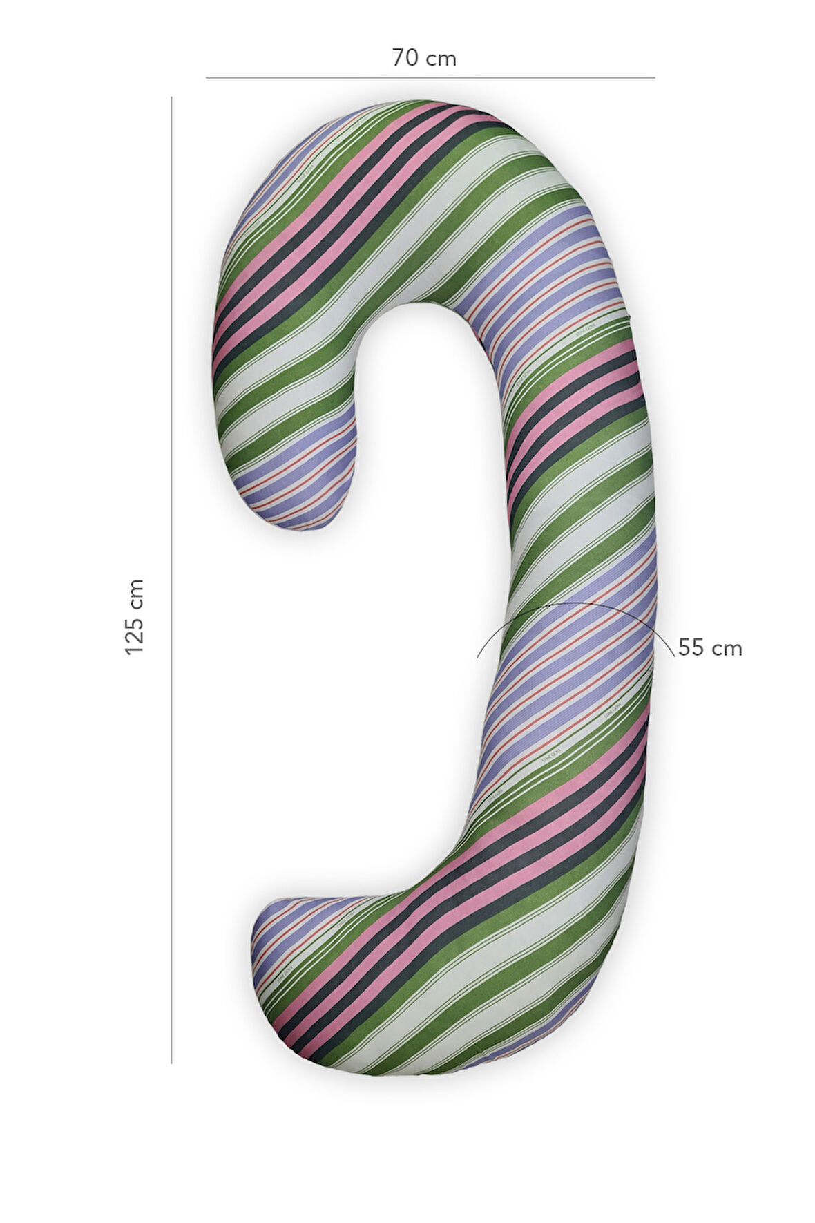 Hamile yastığı,sarılma yastığı aktivite yastığı pamuk kumaş (Yeşil)