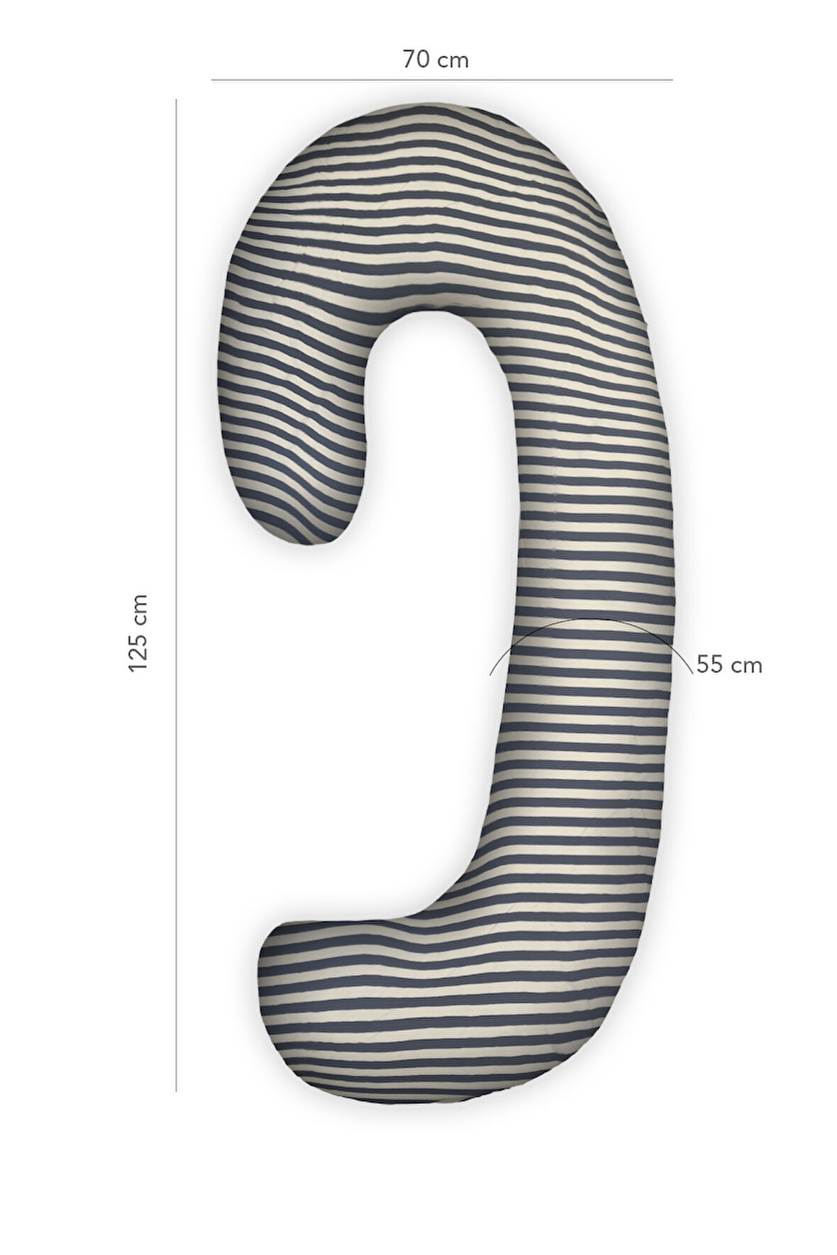 Hamile yastığı,sarılma yastığı aktivite yastığı pamuk kumaş (siyah)