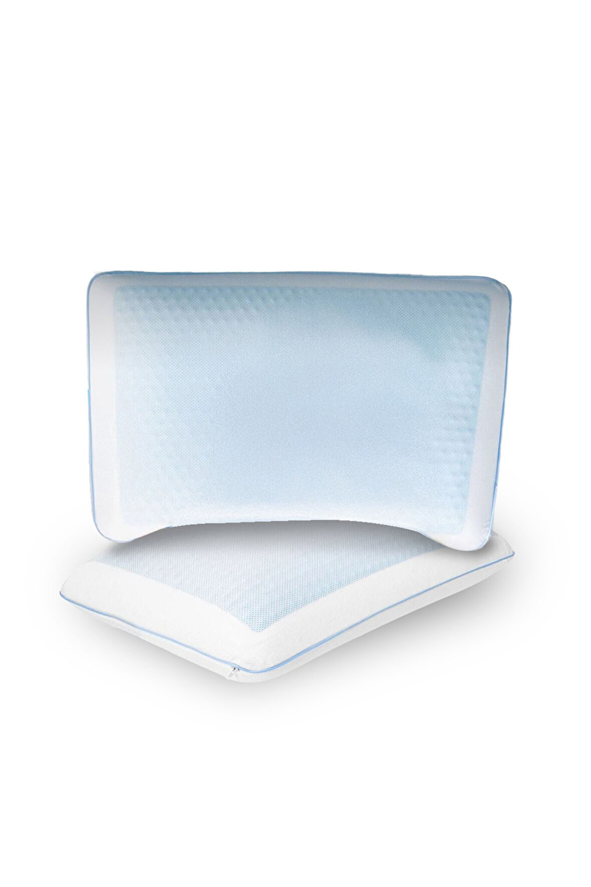 2 Adet Terletmeyen Visco ortopedik yastık,serinleten jelli yastık çift yönlü 60x40-15 cm 