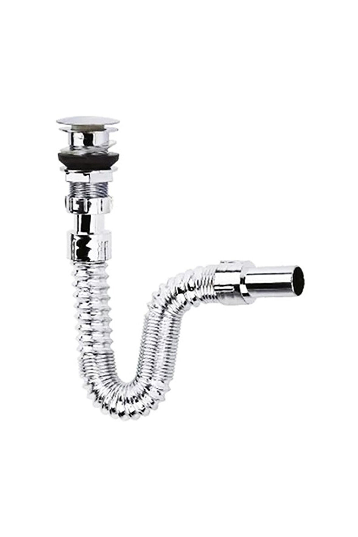 POLİSU PASLANMAZ POP-UP LAVABO SİFONU KROM
