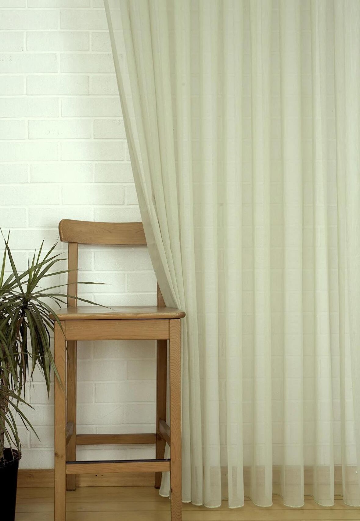 Massarelli Pamuk Dokulu Tül Yeşil 1-2,5 Orta Sık Pile  