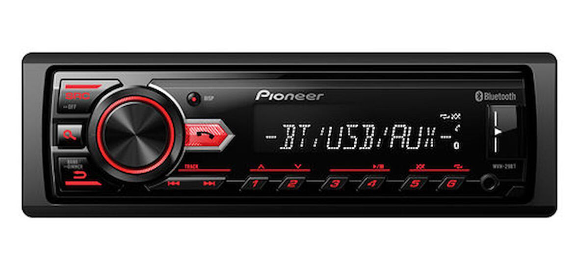 Pioneer Orjinal MVH-29BT Teyp Bluetooth'lu Usb/Aux Girişli