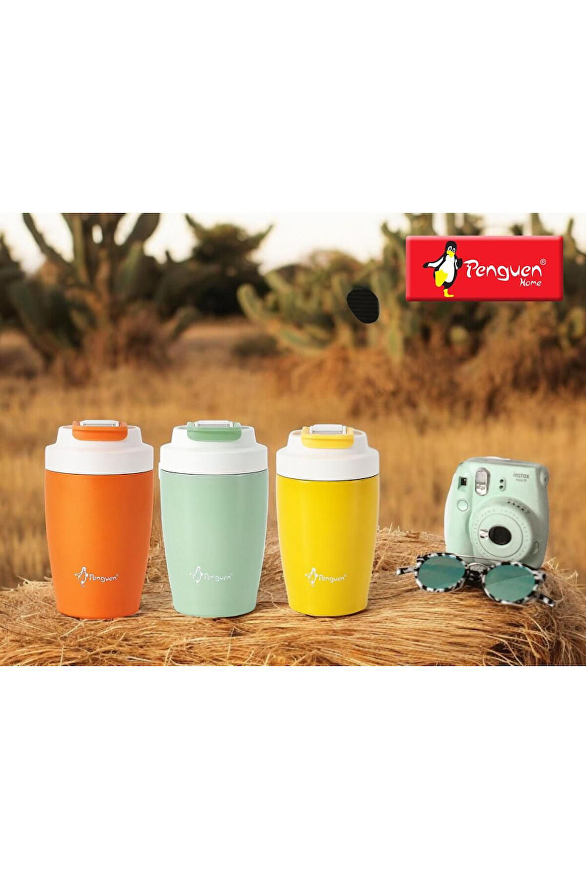 400 ML TOMBİK MUG TERMOS PİPETLİ RENKLİ