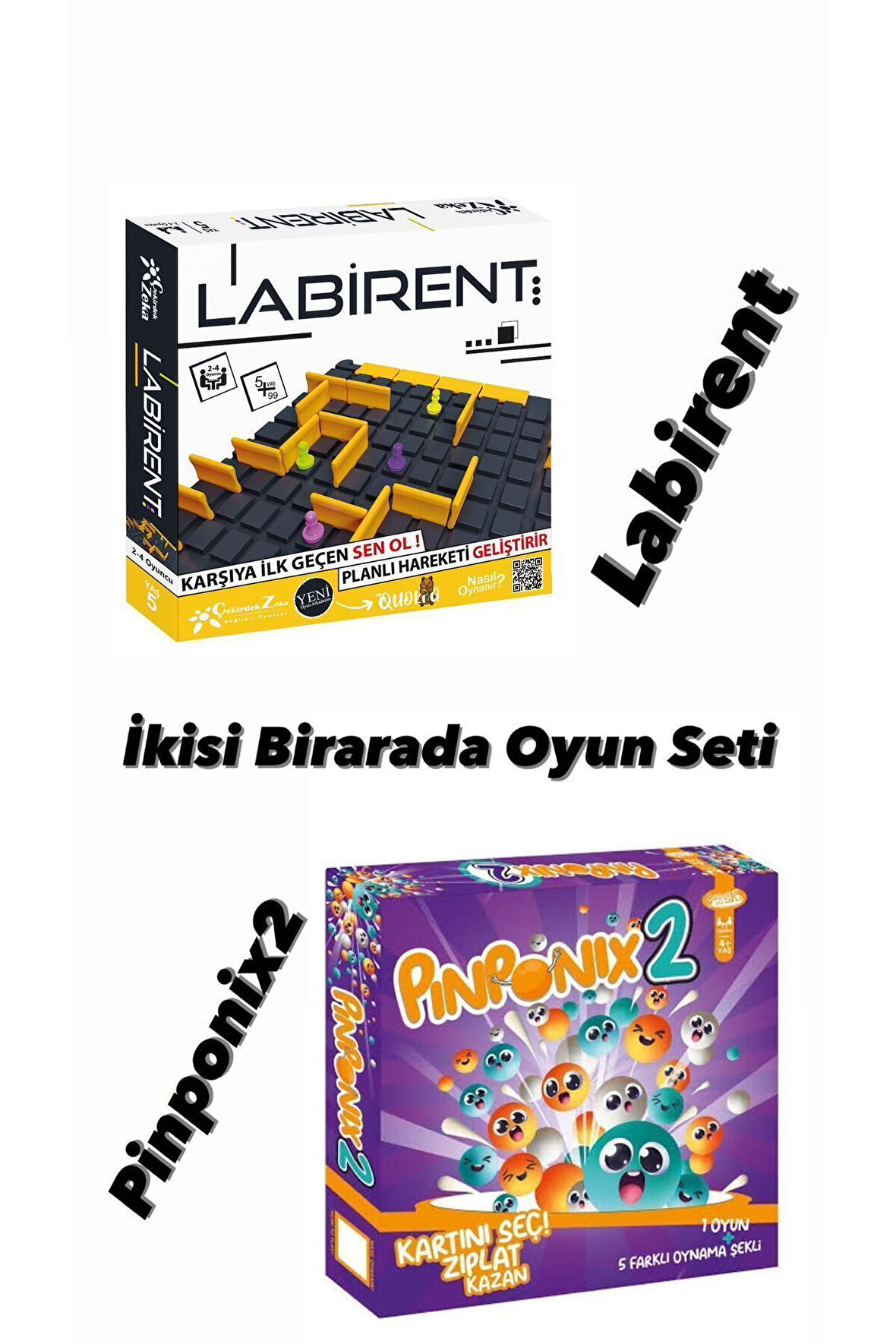 LABİRENT VE PİNPONİX2 2si Birarada ZEKA DENGE VE KOORDİNASYON ARTIRICI OYUN SETİ