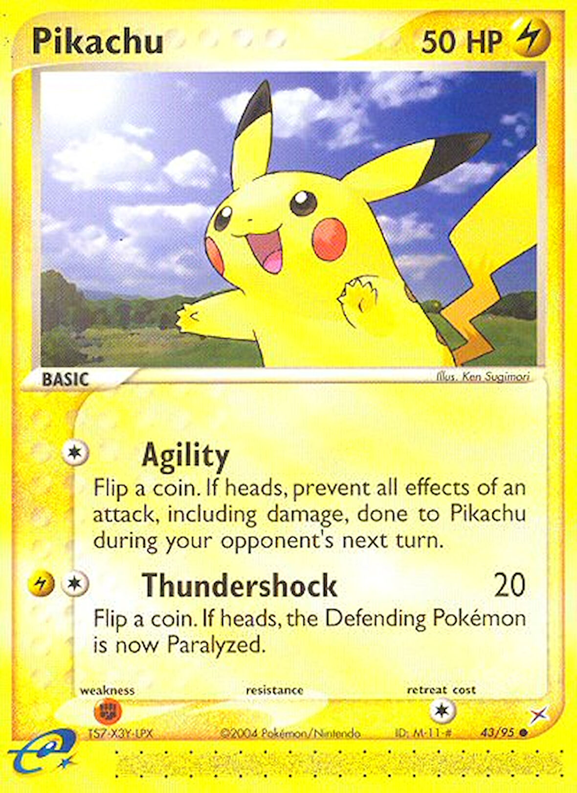 Pokemon Pikachu 50HP Kart