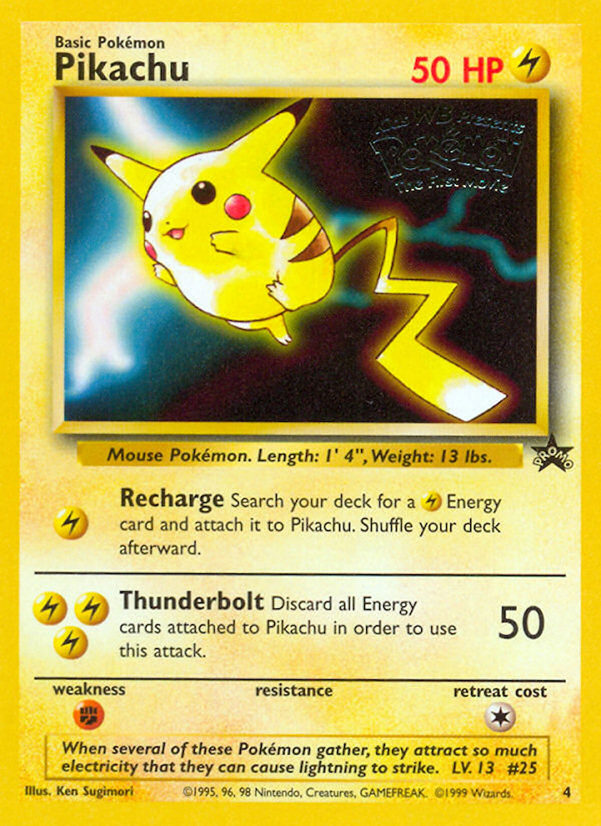Pokemon Pikachu 50HP Kart