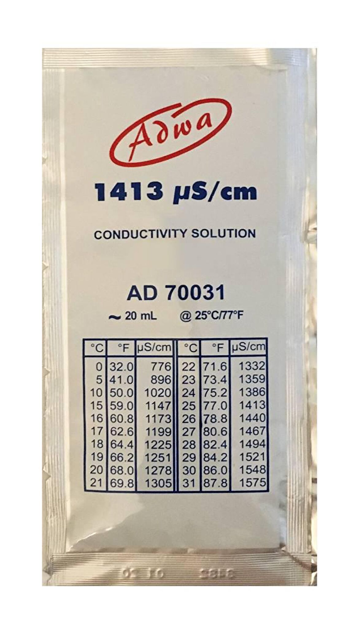 ADWA TDS Kalibrasyon Çözeltisi EC  1.413 mS/cm 20ml