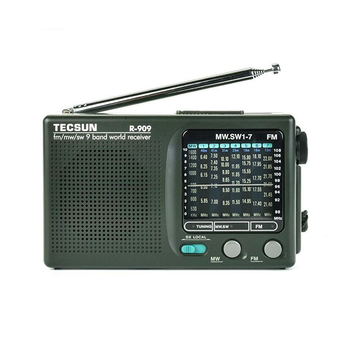 Tecsun R-909 Dünya Radyosu AM/FM/SW