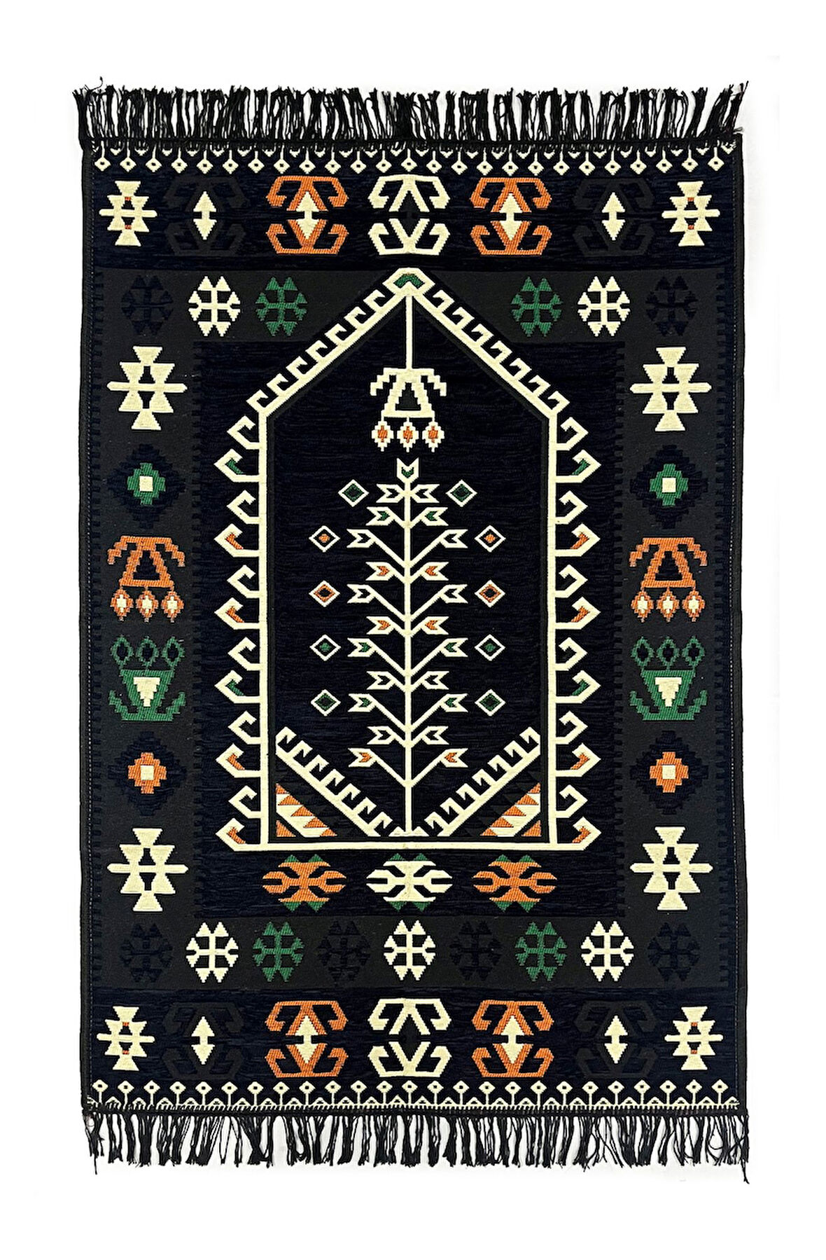 Shark Anadolu Seccade Kilim 17 Siyah