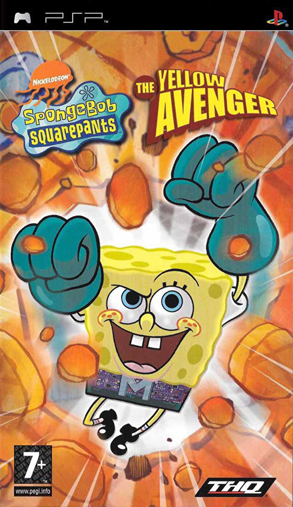 SpongeBob Squarepants The Yellow Avenger PSP OYUN PSP Sünger Bob Oyunu